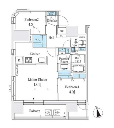 Ｊ．ＧＲＡＮ　Ｃｏｕｒｔ　浅草の物件間取画像